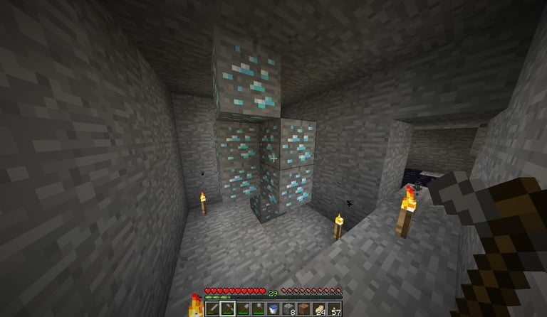 Minecraft waar om diamante te vind