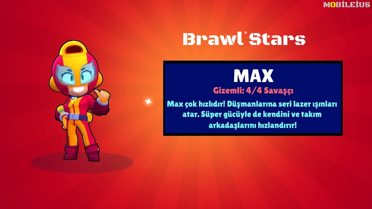 Características y vestuario de Max Brawl Stars