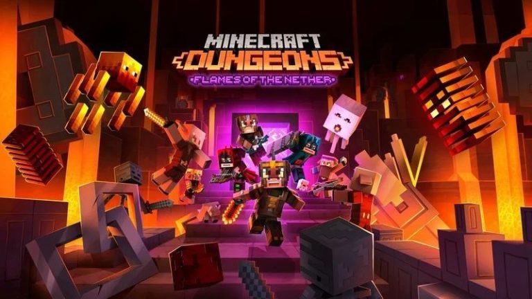 Minecraft Dungeons Flames of Nether yeniləməsi çıxdı!!!