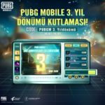 PUBG Mobile 3.Yıl Dönümü Kodları