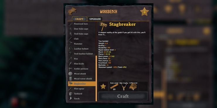 Valheim: 최고의 무기로 Stagbreaker를 만드는 방법