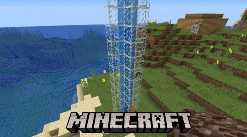Comment construire un ascenseur à eau Minecraft ?