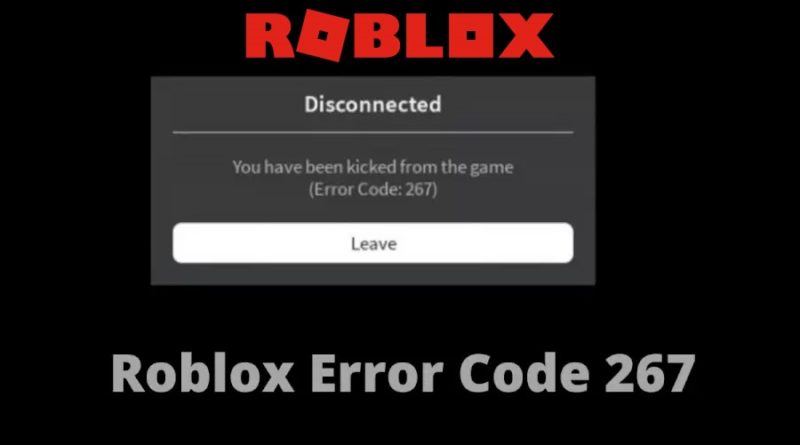 Código de error de Roblox 267