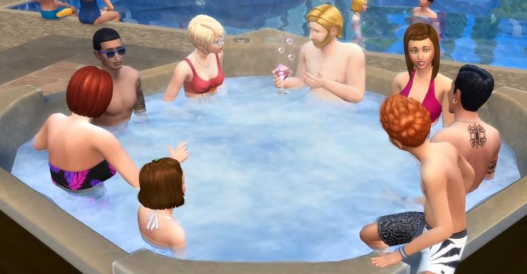 The Sims 4: Ahoana no hividianana Jacuzzi