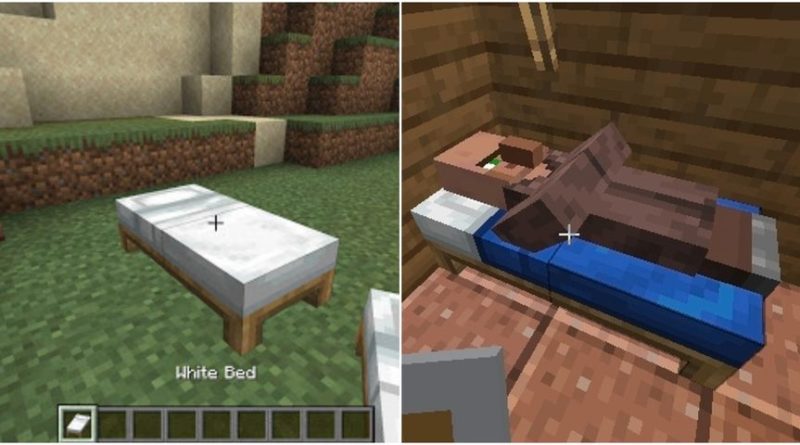 Minecraft: Jak si ustlat postel