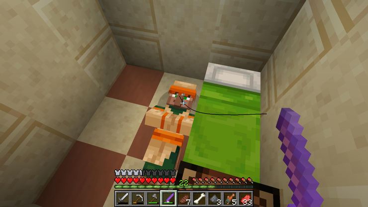Minecraft: Wie man ein Bett macht