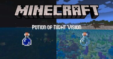 Minecraft: elixir de visión nocturna