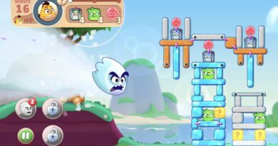Všechny efekty vylepšení v Angry Birds Journey