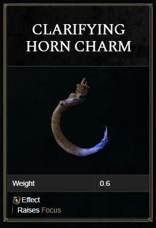 Clarifying Horn Charm +1 Elden Ring